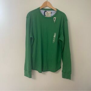 GAP Vintage Men’s Size Large Cotton Green Waffle Long Sleeve Jersey Shirt New